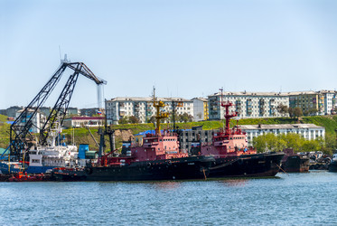 Порт. Корсаков. Сахалин. Korsakov. Sakhalin. (marka) - marka