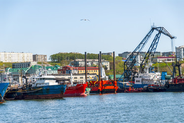 Порт. Корсаков. Сахалин. Korsakov. Sakhalin. (marka) - marka