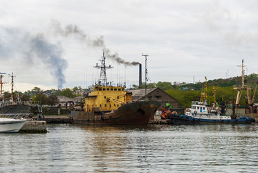 Порт. Корсаков. Сахалин. Korsakov. Sakhalin. (marka) - marka