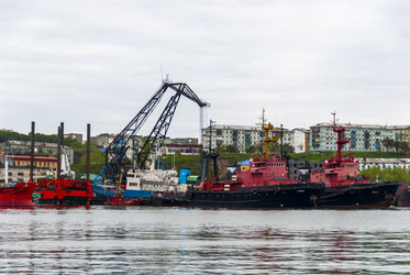 Порт. Корсаков. Сахалин. Korsakov. Sakhalin. (marka) - marka