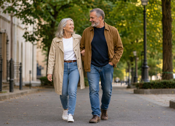Прогулка зрелой пары - Lizz