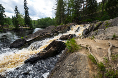 Водопад Ахвенкоски в Карелии - gumbao
