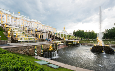 Фонтаны Большого Каскада в Петергофе - gumbao