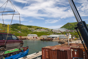 Малокурильское, порт, остров Шикотан, Южные Курилы, Россия. Сахалин. Sakhalin. (marka) - marka