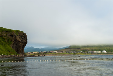 Итуртуп, Курильск. Курильский залив. р.Курилка. Iturtup, Kurilsk, Sakhalin - marka