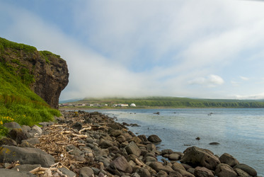 Итуртуп, Курильск. Курильский залив. р.Курилка. Iturtup, Kurilsk, Sakhalin - marka