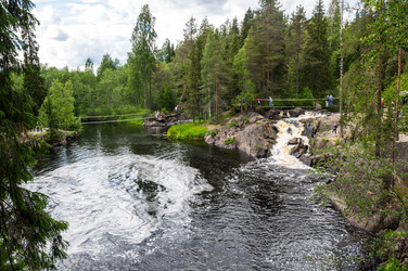 Водопад Ахвенкоски в Карелии - gumbao