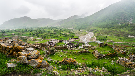 Село Верхняя Балкария в Кавказских горах России - gumbao