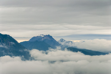 Вид с вулкана Баранского. остров Итуруп. View from Baransky volcano. Iturup Island. (Сахалин. Sakhalin. (marka) - marka