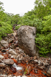 Ручей на склоне вулкана Баранского. остров Итуруп. A stream on the slope of the Baransky volcano. Iturup Island. Сахалин. Sakhalin. (marka) - marka