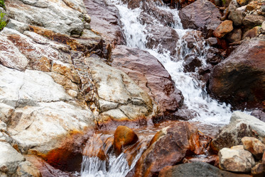 Ручей на склоне вулкана Баранского. остров Итуруп. A stream on the slope of the Baransky volcano. Iturup Island. Сахалин. Sakhalin. (marka) - marka