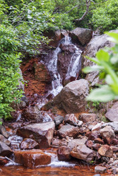 Ручей на склоне вулкана Баранского. остров Итуруп. A stream on the slope of the Baransky volcano. Iturup Island. Сахалин. Sakhalin. (marka) - marka