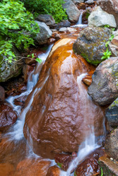Ручей на склоне вулкана Баранского. остров Итуруп. A stream on the slope of the Baransky volcano. Iturup Island. Сахалин. Sakhalin. (marka) - marka