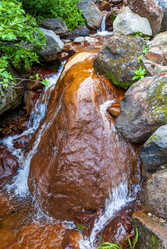 Ручей на склоне вулкана Баранского. остров Итуруп. A stream on the slope of the Baransky volcano. Iturup Island. Сахалин. Sakhalin. (marka) - marka