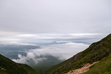 Вид с вулкана Баранского. остров Итуруп. View from Baransky volcano. Iturup Island. (Сахалин. Sakhalin. (marka) - marka