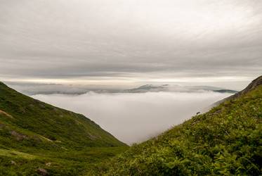 Вид с вулкана Баранского. остров Итуруп. View from Baransky volcano. Iturup Island. (Сахалин. Sakhalin. (marka) - marka
