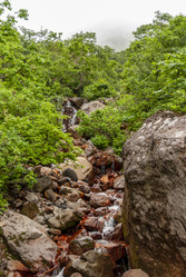 Ручей на склоне вулкана Баранского. остров Итуруп. A stream on the slope of the Baransky volcano. Iturup Island. Сахалин. Sakhalin. (marka) - marka