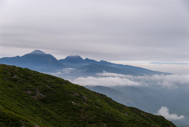 Вид с вулкана Баранского. остров Итуруп. View from Baransky volcano. Iturup Island. (Сахалин. Sakhalin. (marka) - marka