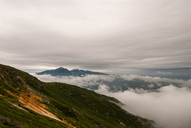 Вид с вулкана Баранского. остров Итуруп. View from Baransky volcano. Iturup Island. (Сахалин. Sakhalin - marka