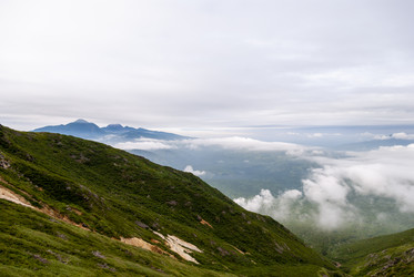 Вид с вулкана Баранского. остров Итуруп. View from Baransky volcano. Iturup Island. (Сахалин. Sakhalin - marka