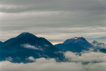 Вид с вулкана Баранского. остров Итуруп. View from Baransky volcano. Iturup Island. (Сахалин. Sakhalin - marka