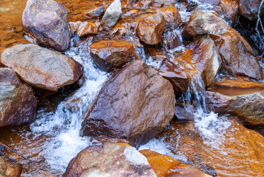 Ручей на склоне вулкана Баранского. остров Итуруп. A stream on the slope of the Baransky volcano. Iturup Island. Сахалин. Sakhalin. (marka) - marka
