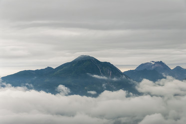 Вид с вулкана Баранского. остров Итуруп. View from Baransky volcano. Iturup Island. (Сахалин. Sakhalin. (marka) - marka