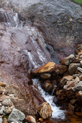 Ручей на склоне вулкана Баранского. остров Итуруп. A stream on the slope of the Baransky volcano. Iturup Island. Сахалин. Sakhalin. (marka) - marka