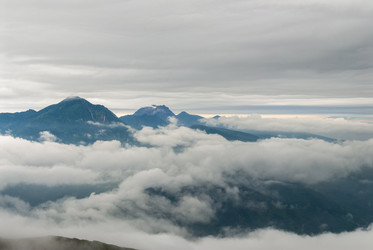Вид с вулкана Баранского. остров Итуруп. View from Baransky volcano. Iturup Island. (Сахалин. Sakhalin. (marka) - marka