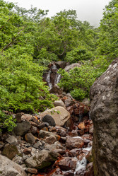Ручей на склоне вулкана Баранского. остров Итуруп. A stream on the slope of the Baransky volcano. Iturup Island. Сахалин. Sakhalin. (marka) - marka