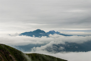 Вид с вулкана Баранского. остров Итуруп. View from Baransky volcano. Iturup Island. (Сахалин. Sakhalin. (marka) - marka