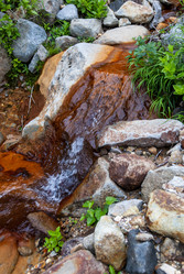Ручей на склоне вулкана Баранского. остров Итуруп. A stream on the slope of the Baransky volcano. Iturup Island. Сахалин. Sakhalin. (marka) - marka