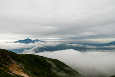 Вид с вулкана Баранского. остров Итуруп. View from Baransky volcano. Iturup Island. (Сахалин. Sakhalin. (marka) - marka