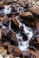 Ручей на склоне вулкана Баранского. остров Итуруп. A stream on the slope of the Baransky volcano. Iturup Island. Сахалин. Sakhalin. (marka) - marka