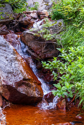 Ручей на склоне вулкана Баранского. остров Итуруп. A stream on the slope of the Baransky volcano. Iturup Island. Сахалин. Sakhalin. (marka) - marka