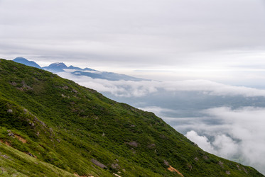 Вид с вулкана Баранского. остров Итуруп. View from Baransky volcano. Iturup Island. (Сахалин. Sakhalin. (marka) - marka