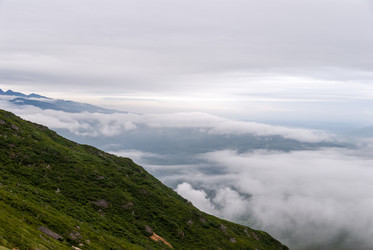 Вид с вулкана Баранского. остров Итуруп. View from Baransky volcano. Iturup Island. (Сахалин. Sakhalin. (marka) - marka
