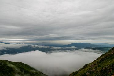 Вид с вулкана Баранского. остров Итуруп. View from Baransky volcano. Iturup Island. (Сахалин. Sakhalin. (marka) - marka