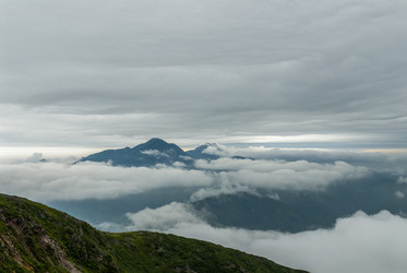 Вид с вулкана Баранского. остров Итуруп. View from Baransky volcano. Iturup Island. (Сахалин. Sakhalin. (marka) - marka
