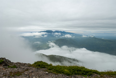 Вид с вулкана Баранского. остров Итуруп. View from Baransky volcano. Iturup Island. (Сахалин. Sakhalin - marka