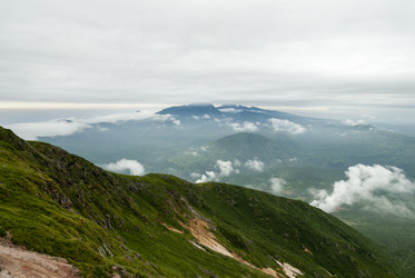 Вид с вулкана Баранского. остров Итуруп. View from Baransky volcano. Iturup Island. (Сахалин. Sakhalin. (marka) - marka