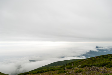 Вид с вулкана Баранского. остров Итуруп. View from Baransky volcano. Iturup Island. (Сахалин. Sakhalin. (marka) - marka