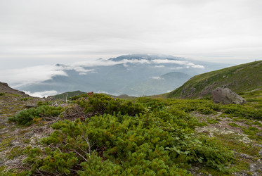 Вид с вулкана Баранского. остров Итуруп. View from Baransky volcano. Iturup Island. (Сахалин. Sakhalin. (marka) - marka