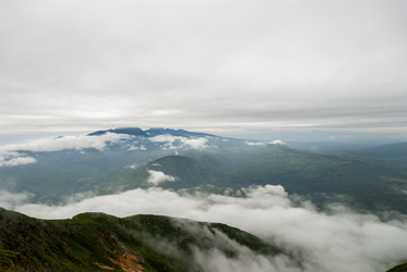 Вид с вулкана Баранского. остров Итуруп. View from Baransky volcano. Iturup Island. (Сахалин. Sakhalin. (marka) - marka