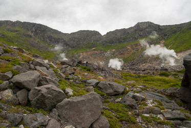 Вершина вулкана Баранского. остров Итуруп. View from Baransky volcano. Iturup Island. (Сахалин. Sakhalin. (marka) - marka