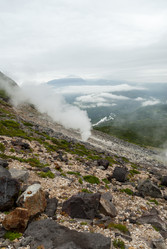 Вид с вулкана Баранского. остров Итуруп. View from Baransky volcano. Iturup Island. (Сахалин. Sakhalin. (marka) - marka
