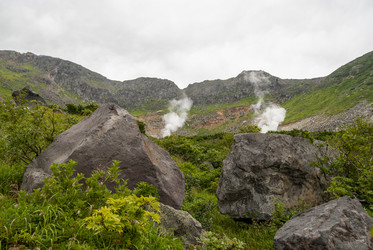 Вершина вулкана Баранского. остров Итуруп. View from Baransky volcano. Iturup Island. (Сахалин. Sakhalin. (marka) - marka