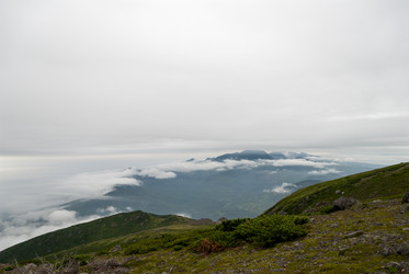 Вид с вулкана Баранского. остров Итуруп. View from Baransky volcano. Iturup Island. (Сахалин. Sakhalin. (marka) - marka