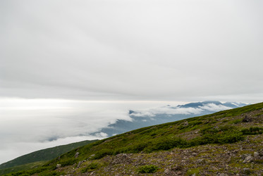Вид с вулкана Баранского. остров Итуруп. View from Baransky volcano. Iturup Island. (Сахалин. Sakhalin. (marka) - marka