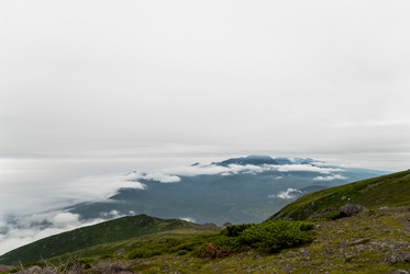 Вид с вулкана Баранского. остров Итуруп. View from Baransky volcano. Iturup Island. (Сахалин. Sakhalin. (marka) - marka